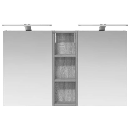 Bathroom Cabinet Set 3 pcs 100 x 10.5 x 60.5 cm Engineered wood