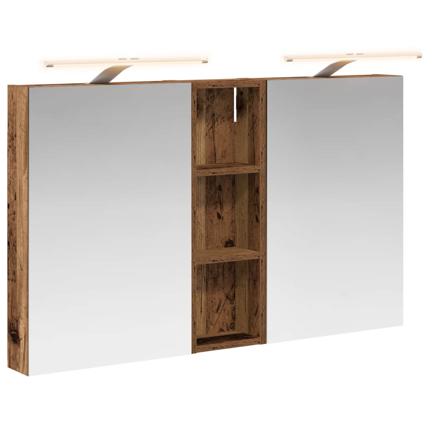 Bathroom Cabinet Set 3 pcs 100 x 10.5 x 60.5 cm Engineered wood