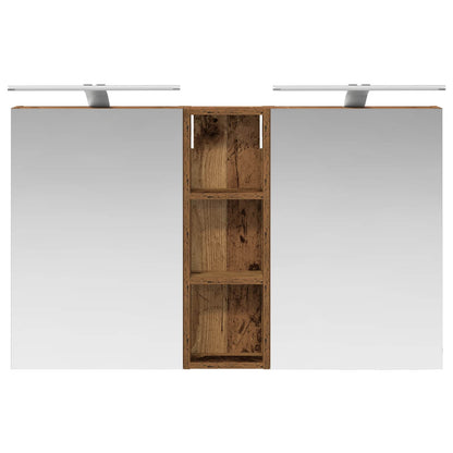 Bathroom Cabinet Set 3 pcs 100 x 10.5 x 60.5 cm Engineered wood