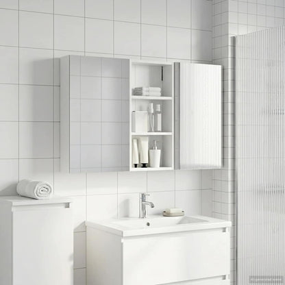 Bathroom Cabinet Set 3 pcs 110 x 10.5 x 60.5 cm Engineered wood