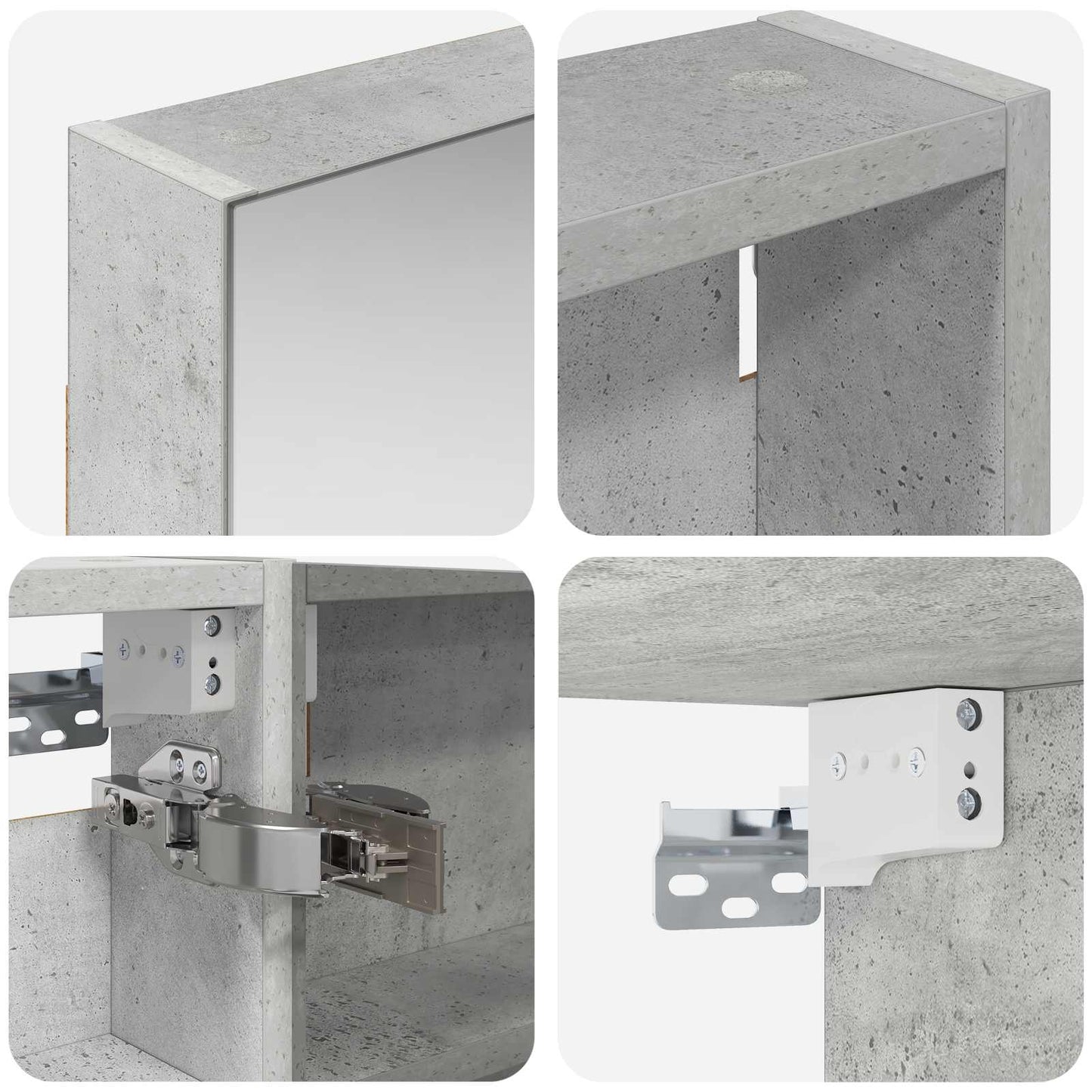 Bathroom Cabinet Set 3 pcs 110 x 10.5 x 60.5 cm Engineered wood