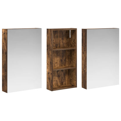 Bathroom Cabinet Set 3 pcs 110 x 10.5 x 60.5 cm Engineered wood