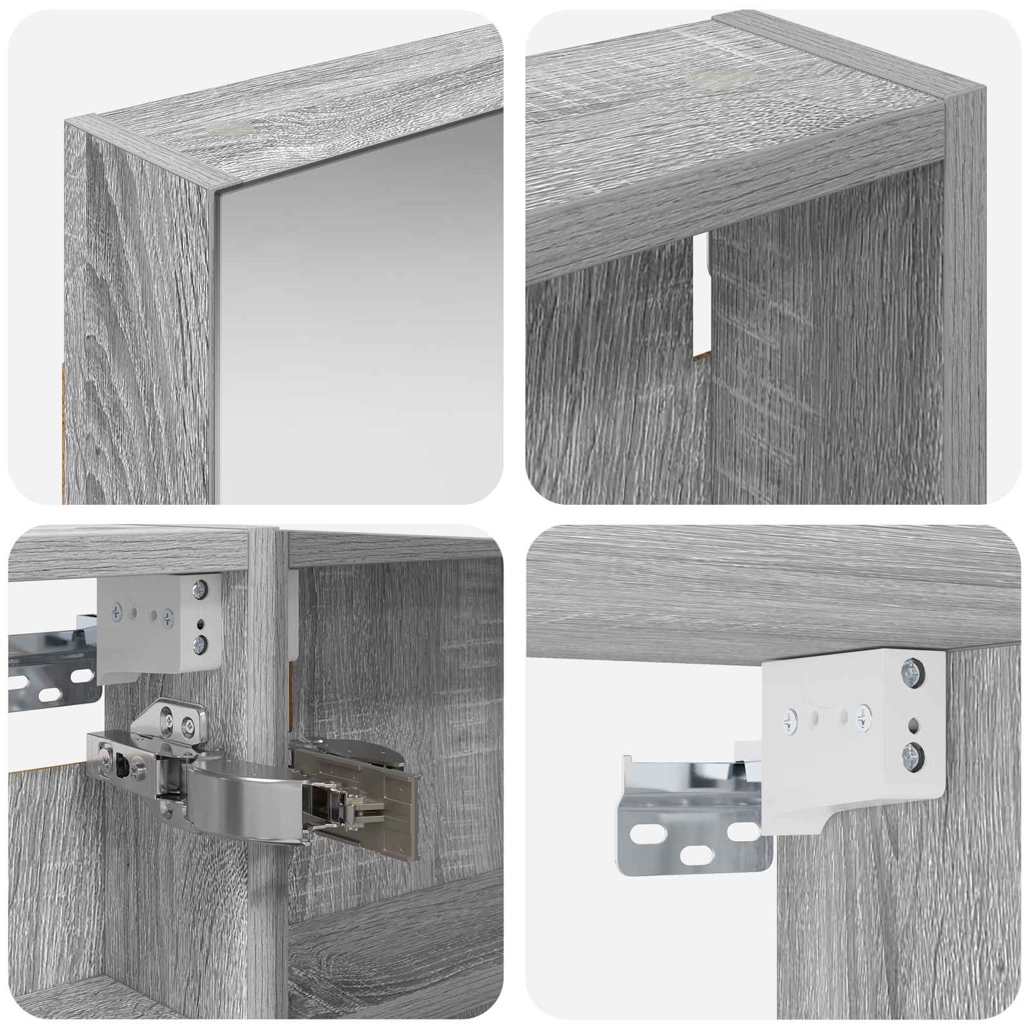 Bathroom Cabinet Set 3 pcs 110 x 10.5 x 60.5 cm Engineered wood