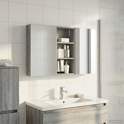 Bathroom Cabinet Set 3 pcs 110 x 10.5 x 60.5 cm Engineered wood
