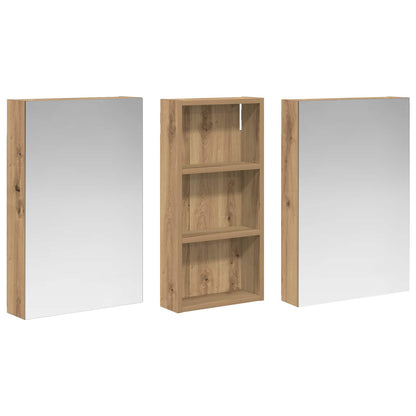Bathroom Cabinet Set 3 pcs 110 x 10.5 x 60.5 cm Engineered wood