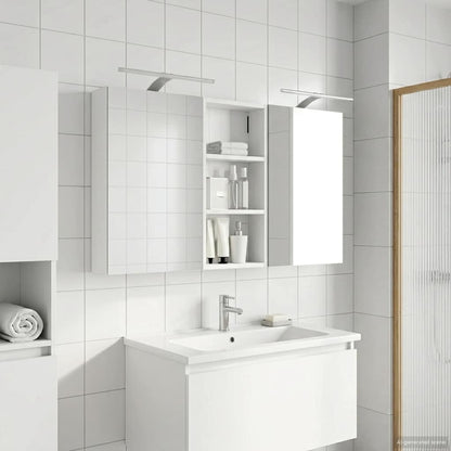 Bathroom Cabinet Set 3 pcs 110 x 10.5 x 60.5 cm Engineered wood