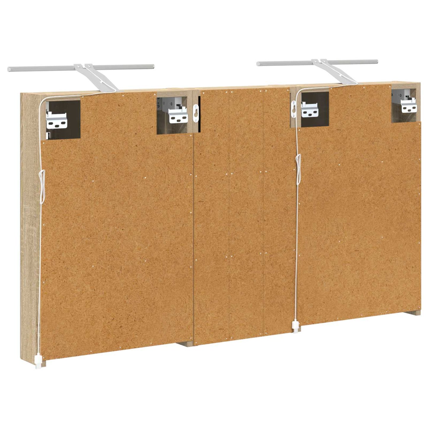 Bathroom Cabinet Set 3 pcs 110 x 10.5 x 60.5 cm Engineered wood