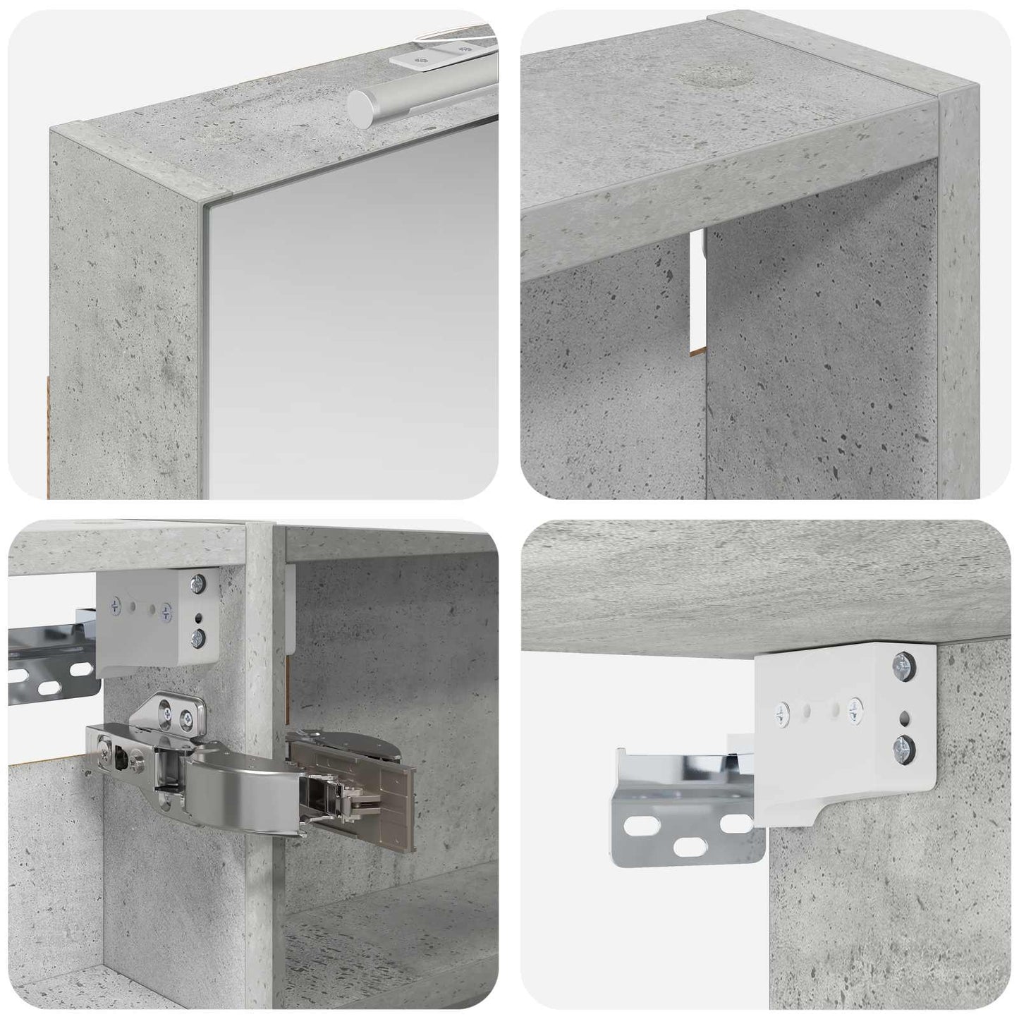 Bathroom Cabinet Set 3 pcs 110 x 10.5 x 60.5 cm Engineered wood
