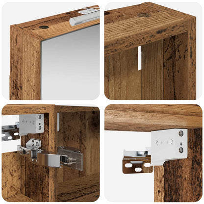 Bathroom Cabinet Set 3 pcs 110 x 10.5 x 60.5 cm Engineered wood