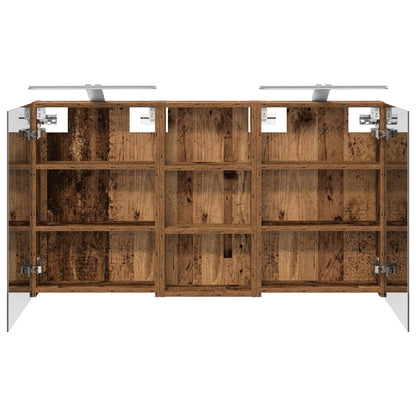 Bathroom Cabinet Set 3 pcs 110 x 10.5 x 60.5 cm Engineered wood