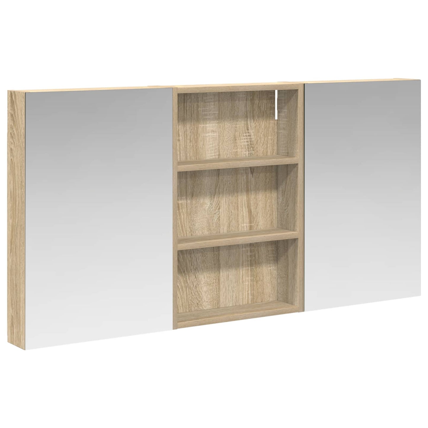 Bathroom Cabinet Set 3 pcs 120 x 10.5 x 60.5 cm Engineered wood