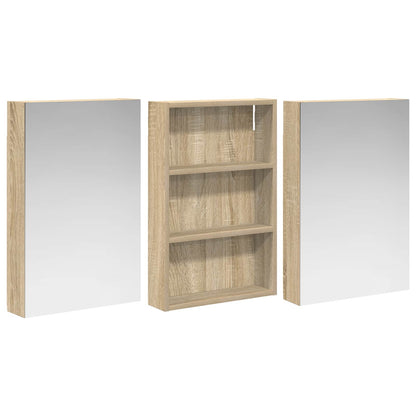 Bathroom Cabinet Set 3 pcs 120 x 10.5 x 60.5 cm Engineered wood