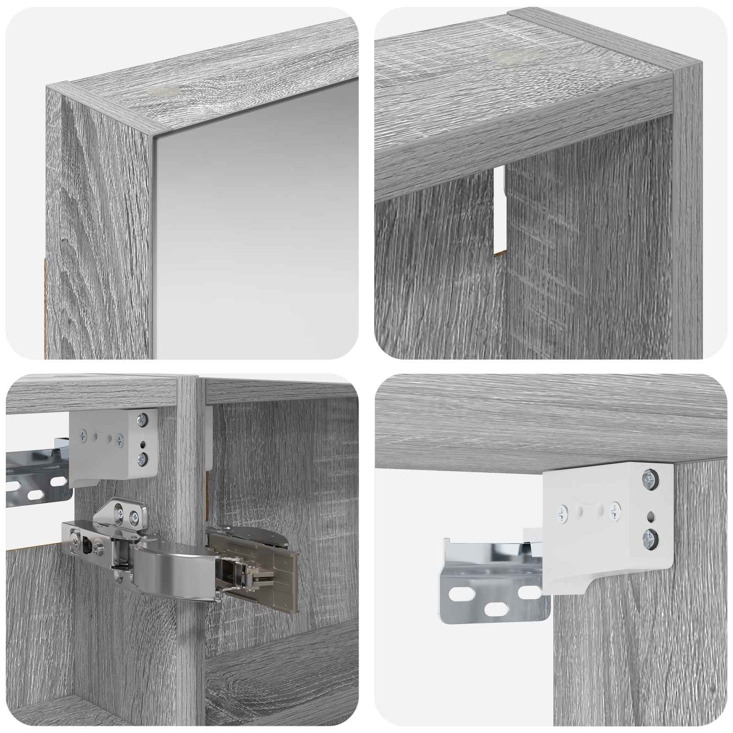 Bathroom Cabinet Set 3 pcs 120 x 10.5 x 60.5 cm Engineered wood