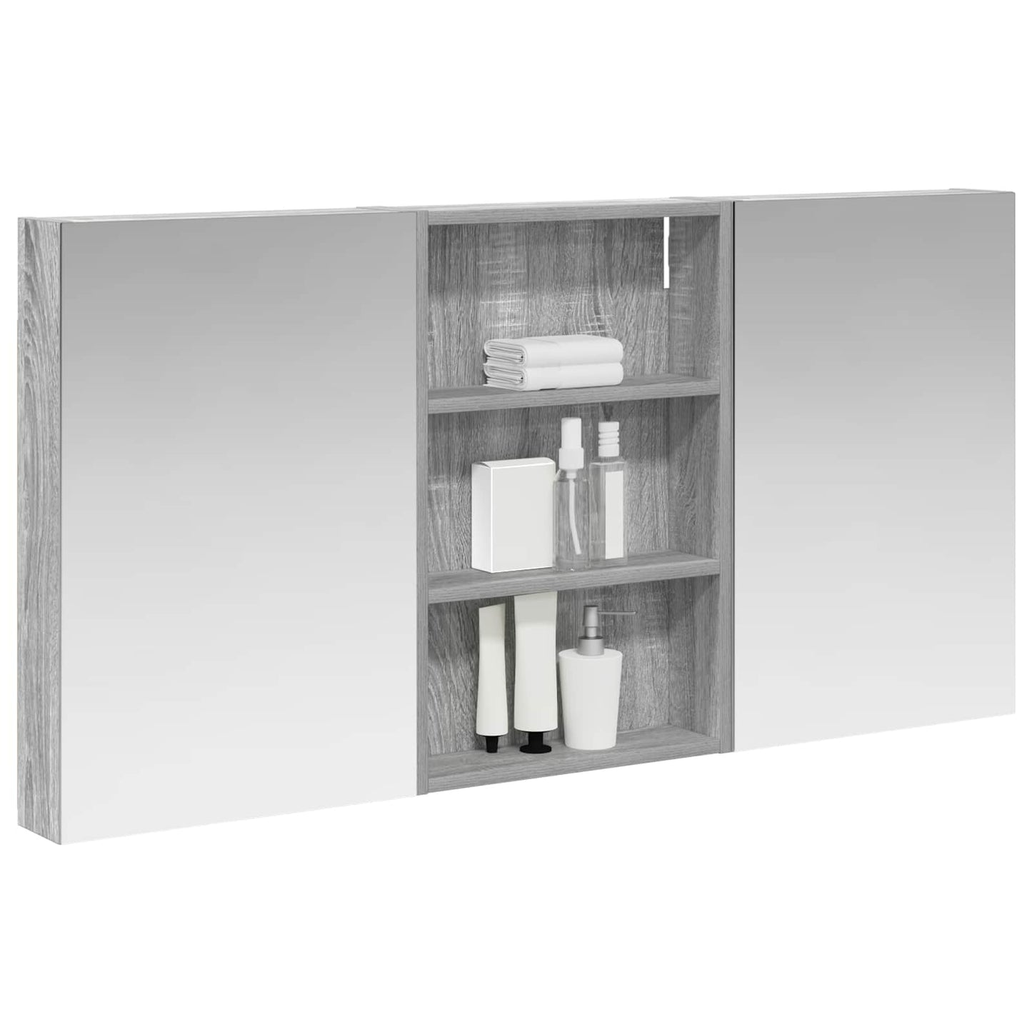 Bathroom Cabinet Set 3 pcs 120 x 10.5 x 60.5 cm Engineered wood