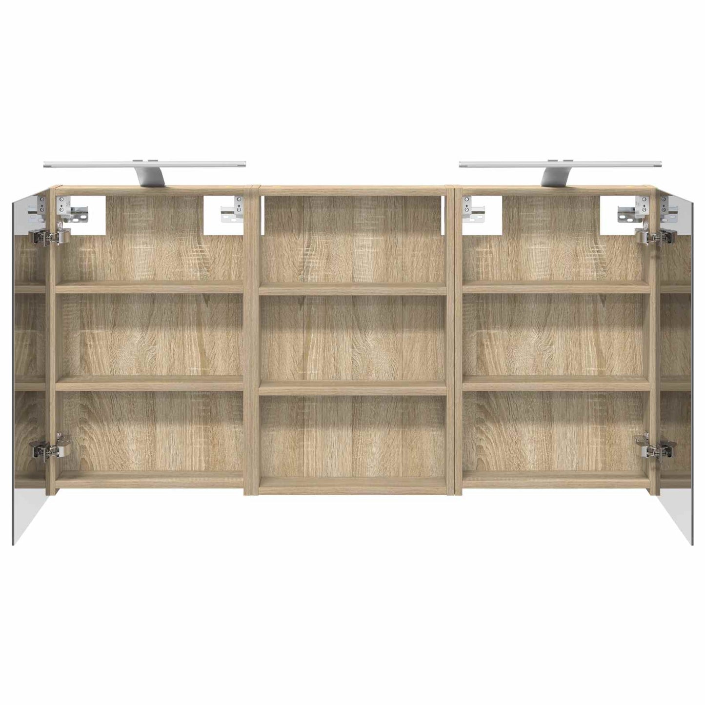 Bathroom Cabinet Set 3 pcs 120 x 10.5 x 60.5 cm Engineered wood