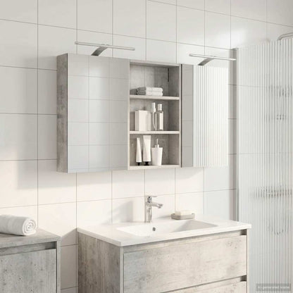Bathroom Cabinet Set 3 pcs 120 x 10.5 x 60.5 cm Engineered wood
