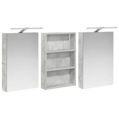 Bathroom Cabinet Set 3 pcs 120 x 10.5 x 60.5 cm Engineered wood