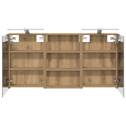 Bathroom Cabinet Set 3 pcs 120 x 10.5 x 60.5 cm Engineered wood