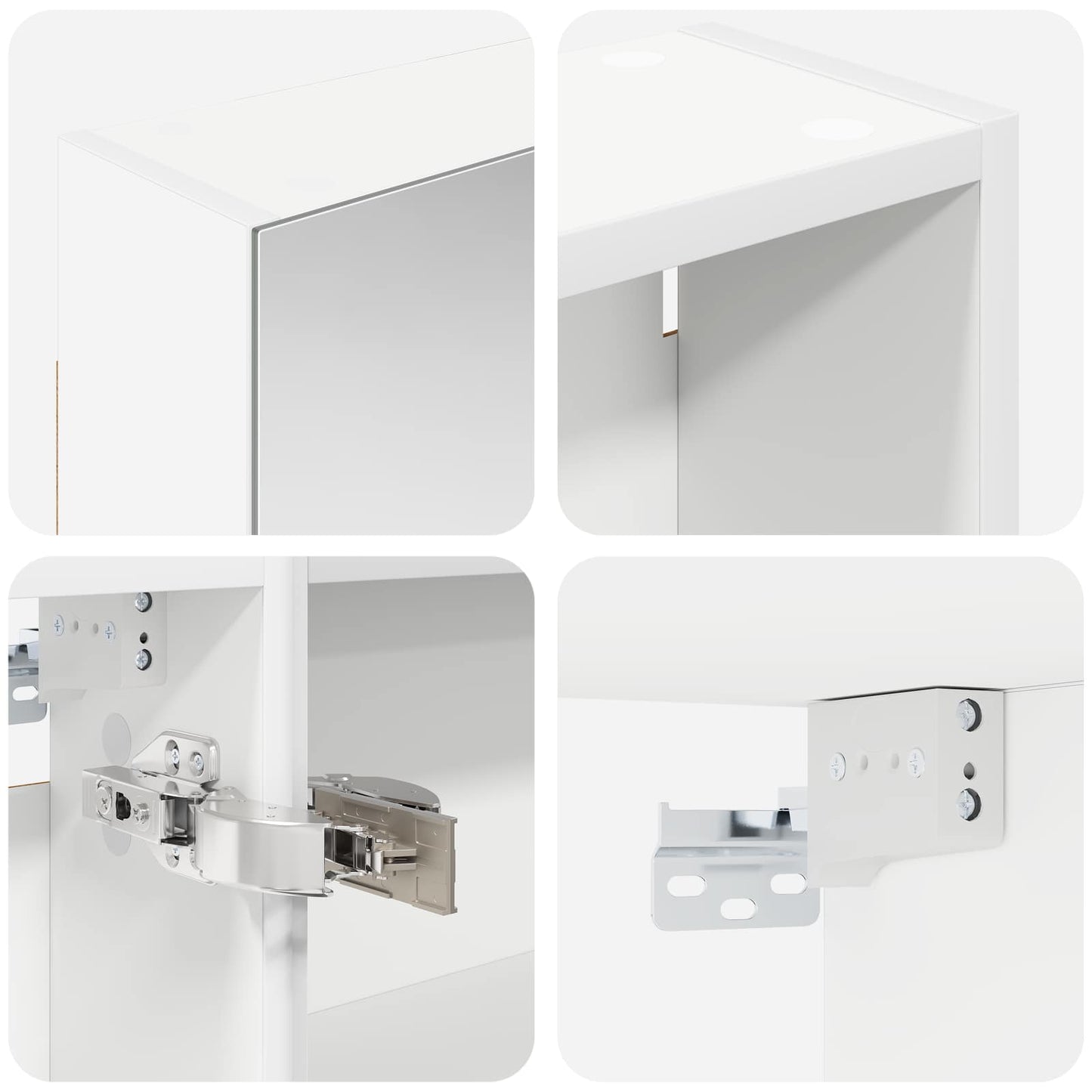 Bathroom Cabinet Set 3 pcs 120 x 14.5 x 70 cm Engineered wood