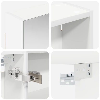 Bathroom Cabinet Set 3 pcs 120 x 14.5 x 70 cm Engineered wood