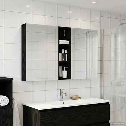 Bathroom Cabinet Set 3 pcs 120 x 14.5 x 70 cm Engineered wood