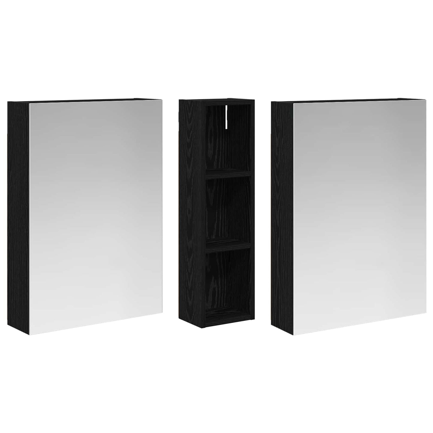 Bathroom Cabinet Set 3 pcs 120 x 14.5 x 70 cm Engineered wood