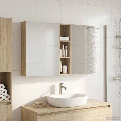 Bathroom Cabinet Set 3 pcs 120 x 14.5 x 70 cm Engineered wood