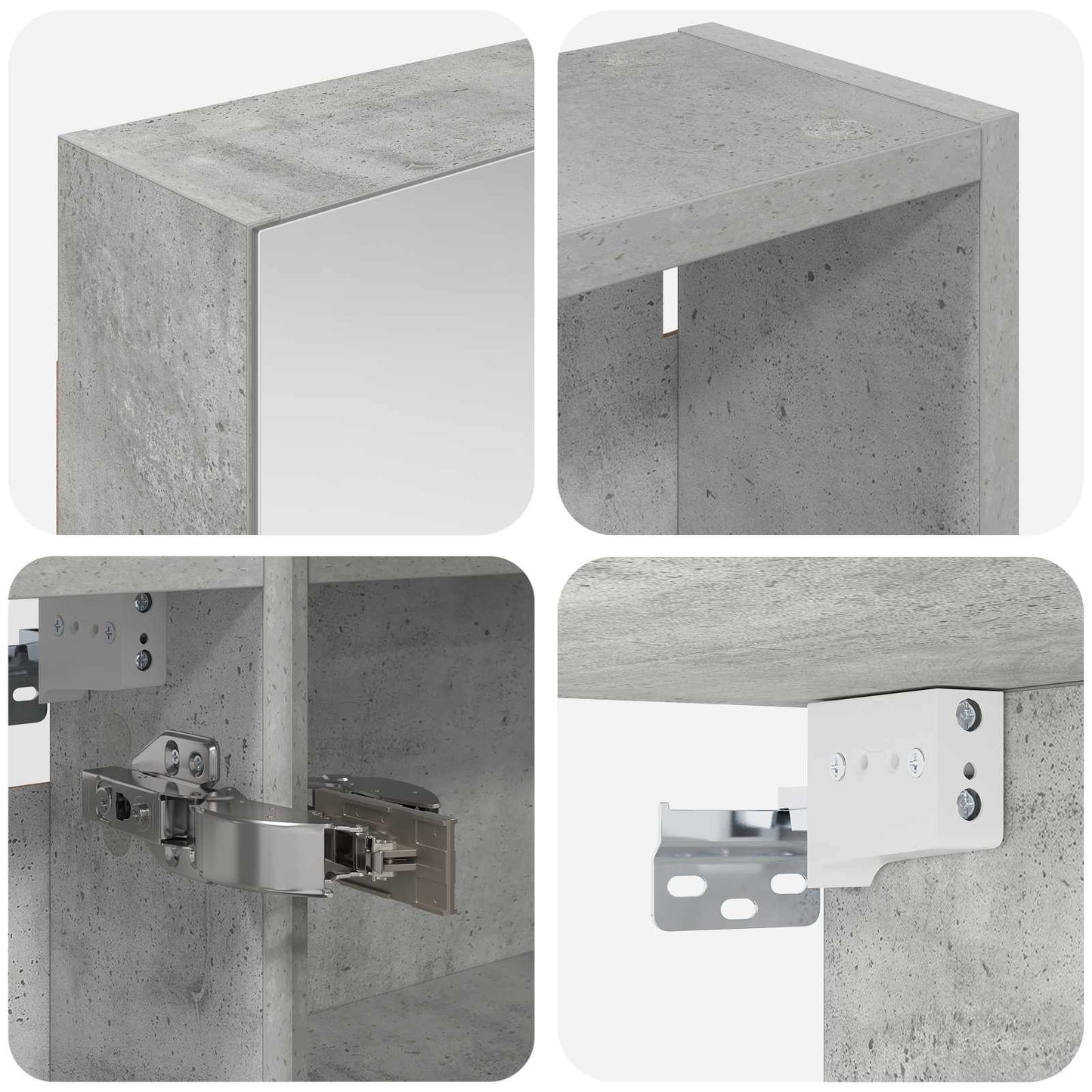 Bathroom Cabinet Set 3 pcs 120 x 14.5 x 70 cm Engineered wood