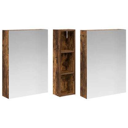Bathroom Cabinet Set 3 pcs 120 x 14.5 x 70 cm Engineered wood