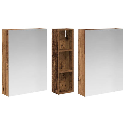 Bathroom Cabinet Set 3 pcs 120 x 14.5 x 70 cm Engineered wood