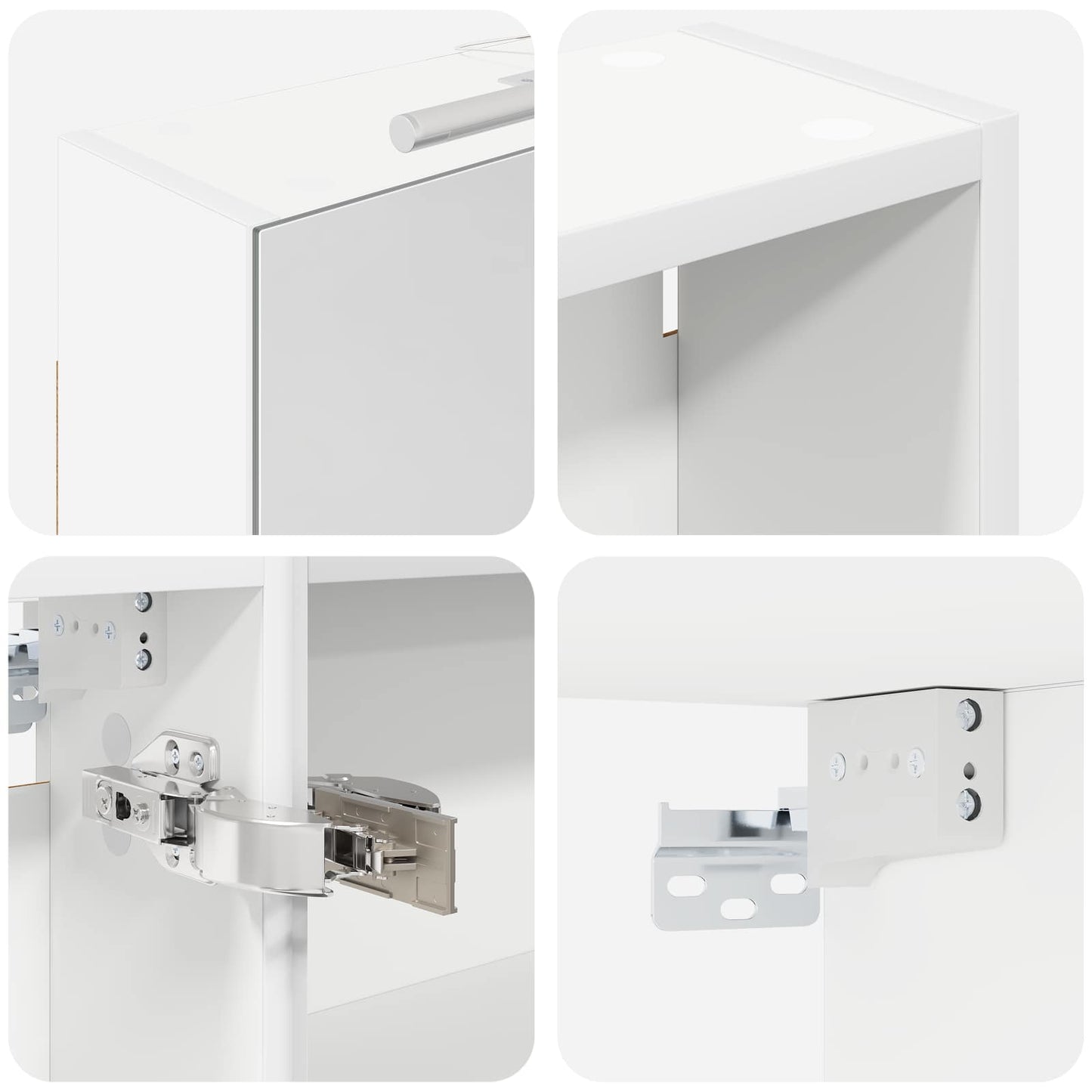 Bathroom Cabinet Set 3 pcs 120 x 14.5 x 70 cm Engineered wood