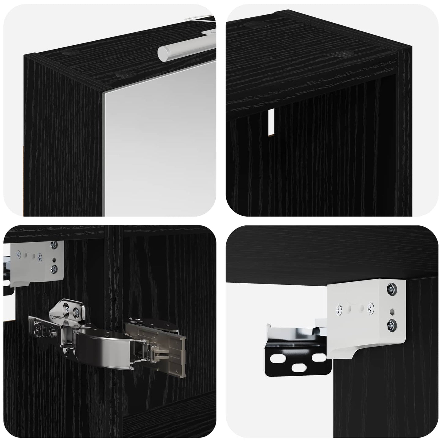 Bathroom Cabinet Set 3 pcs 120 x 14.5 x 70 cm Engineered wood
