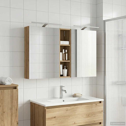 Bathroom Cabinet Set 3 pcs 120 x 14.5 x 70 cm Engineered wood