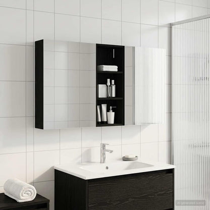 Bathroom Cabinet Set 3 pcs 130 x 14.5 x 70 cm Engineered wood