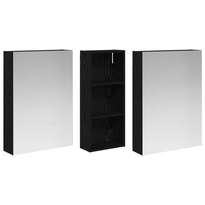 Bathroom Cabinet Set 3 pcs 130 x 14.5 x 70 cm Engineered wood