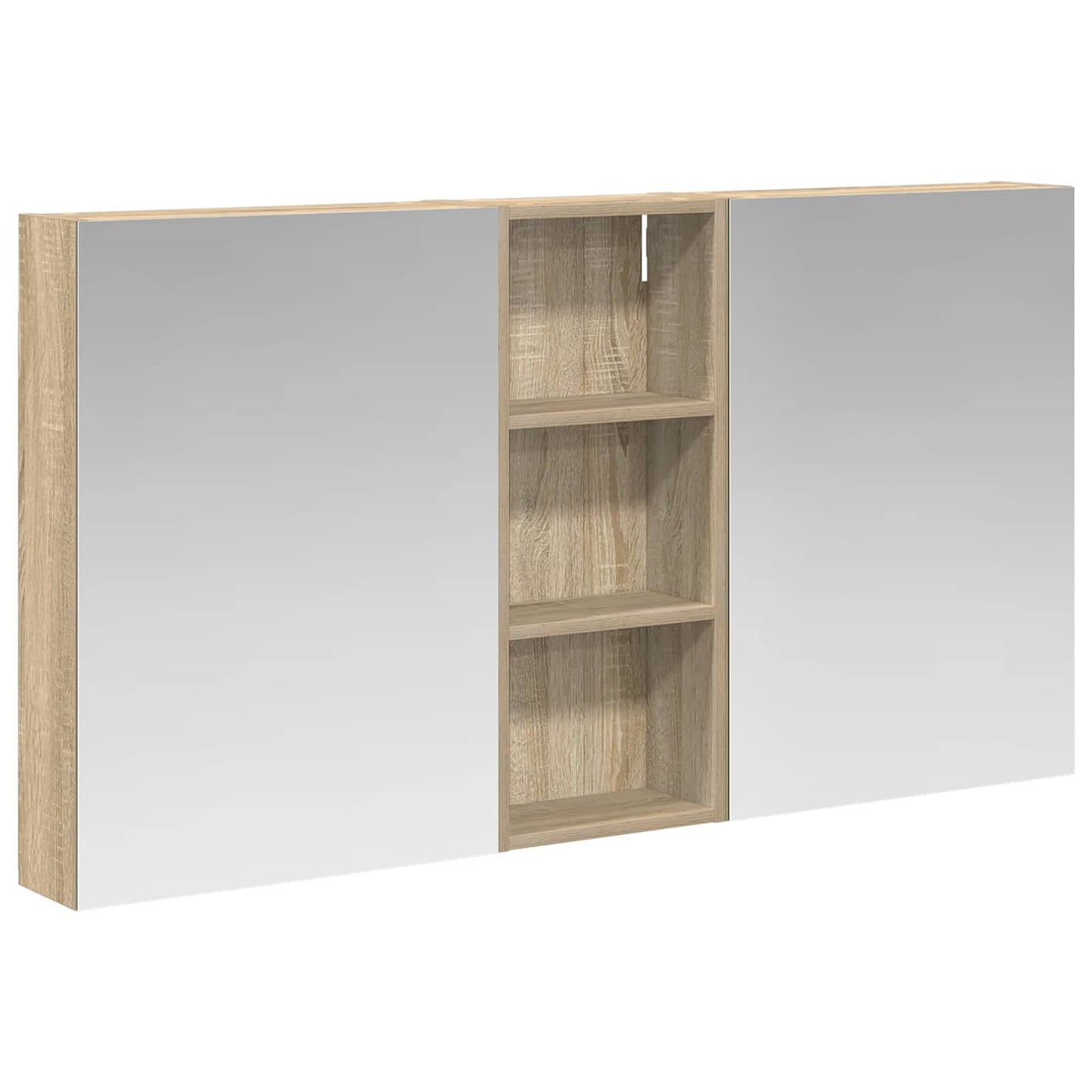 Bathroom Cabinet Set 3 pcs 130 x 14.5 x 70 cm Engineered wood