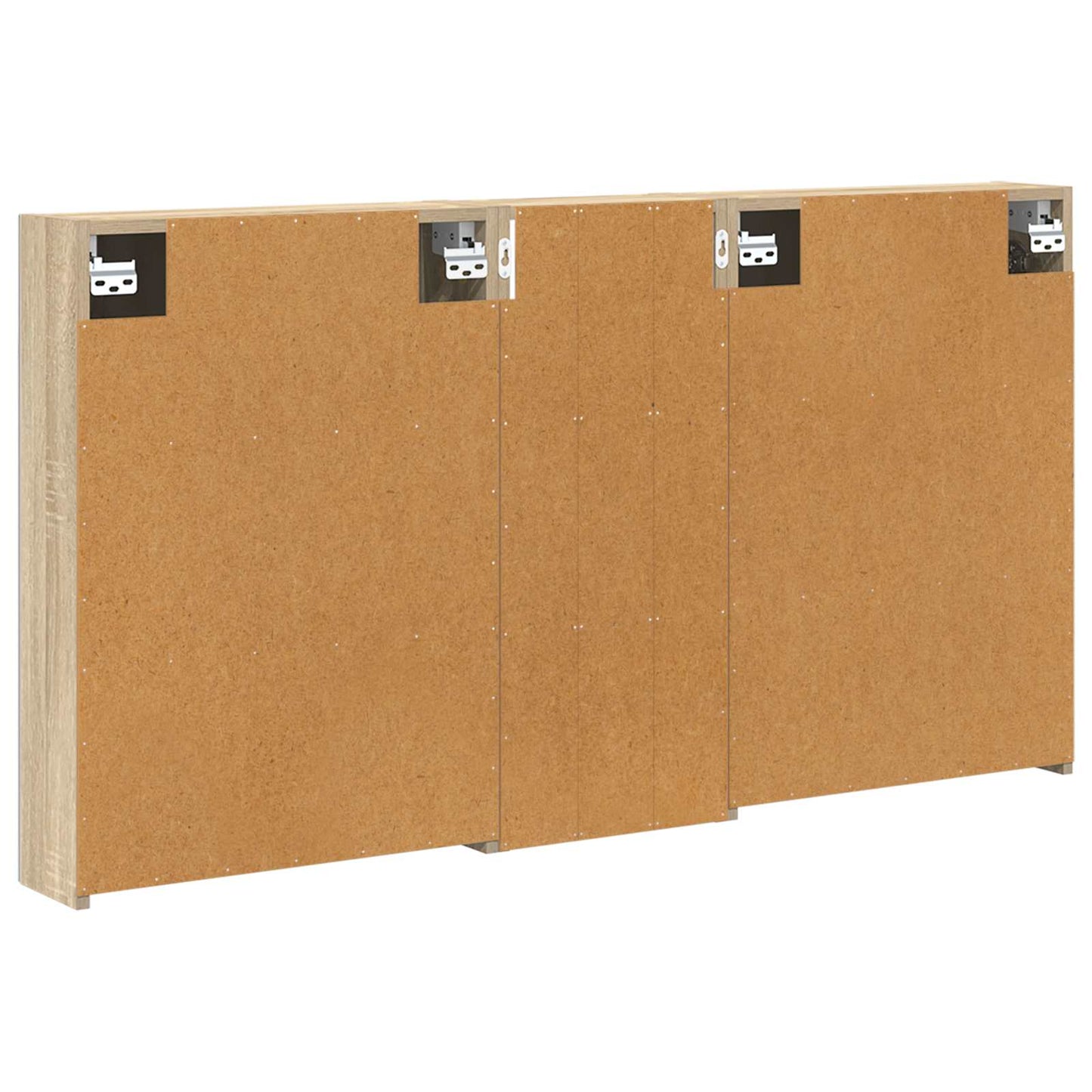 Bathroom Cabinet Set 3 pcs 130 x 14.5 x 70 cm Engineered wood