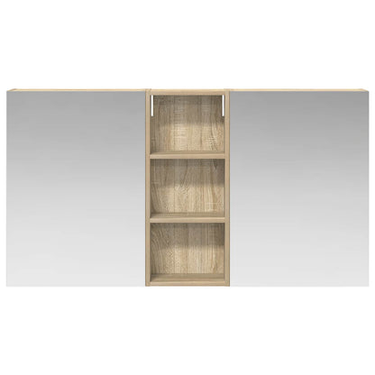 Bathroom Cabinet Set 3 pcs 130 x 14.5 x 70 cm Engineered wood