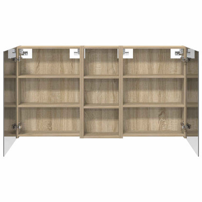 Bathroom Cabinet Set 3 pcs 130 x 14.5 x 70 cm Engineered wood