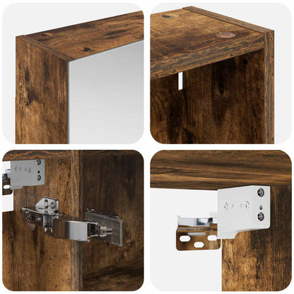 Bathroom Cabinet Set 3 pcs 130 x 14.5 x 70 cm Engineered wood