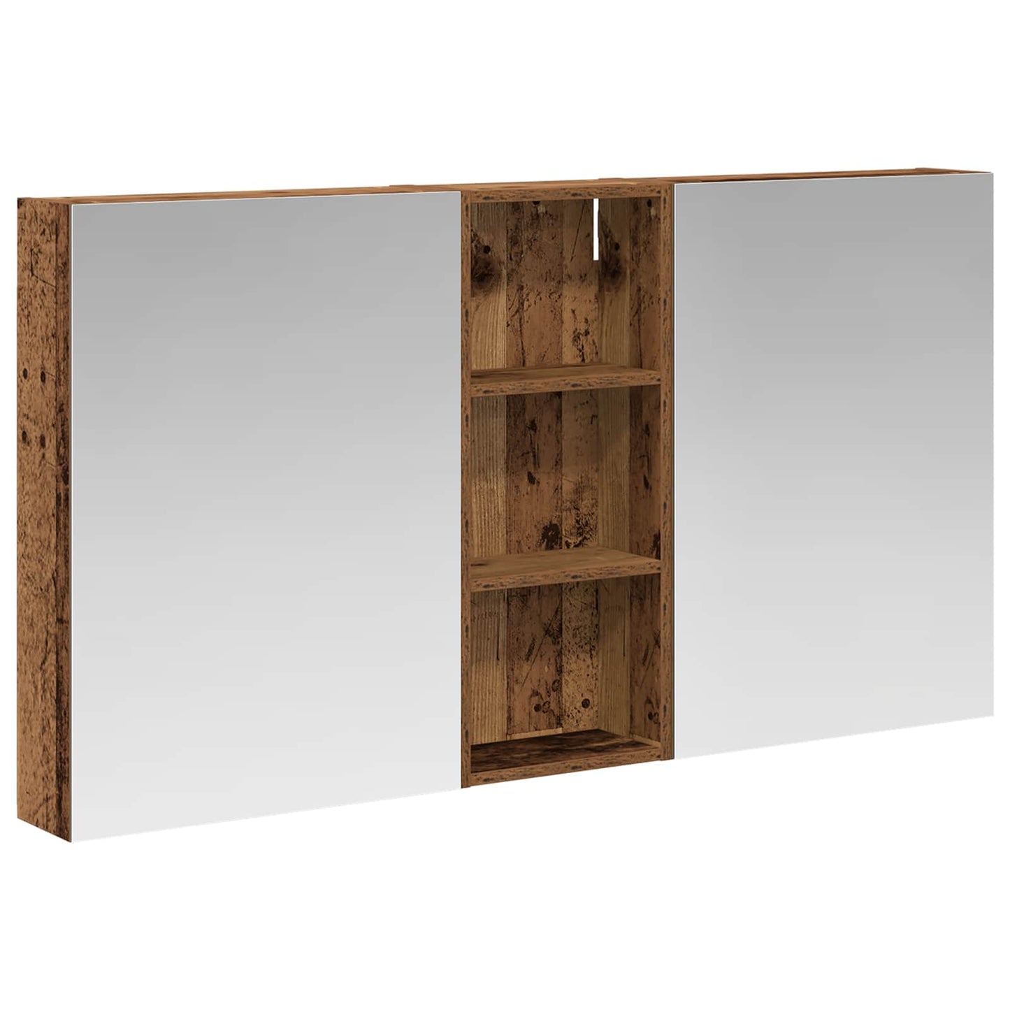 Bathroom Cabinet Set 3 pcs 130 x 14.5 x 70 cm Engineered wood