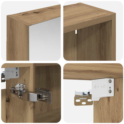 Bathroom Cabinet Set 3 pcs 130 x 14.5 x 70 cm Engineered wood