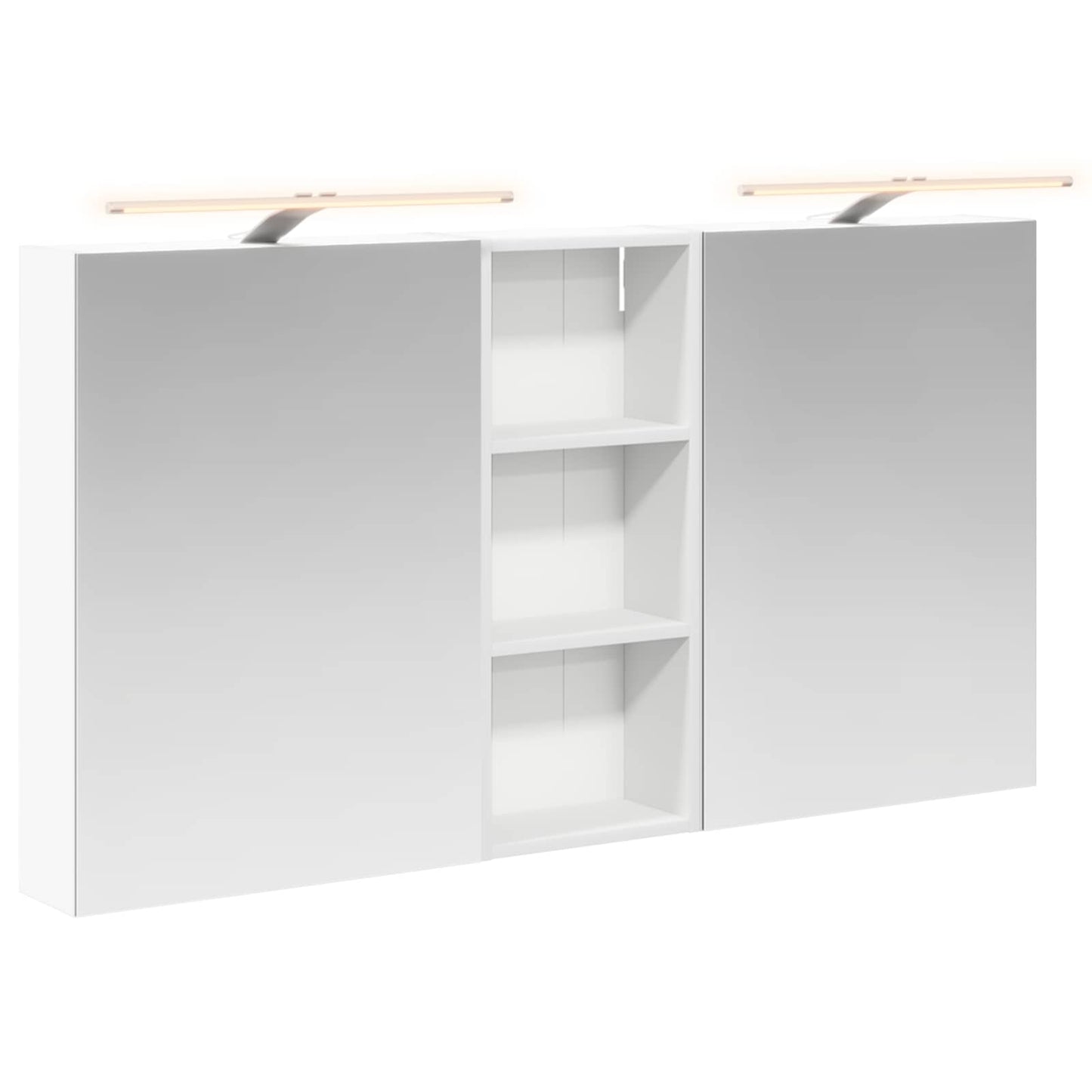 Bathroom Cabinet Set 3 pcs 130 x 14.5 x 70 cm Engineered wood