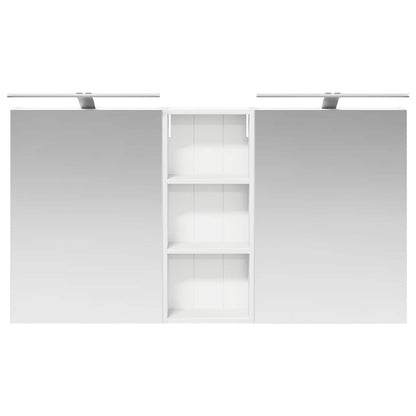 Bathroom Cabinet Set 3 pcs 130 x 14.5 x 70 cm Engineered wood