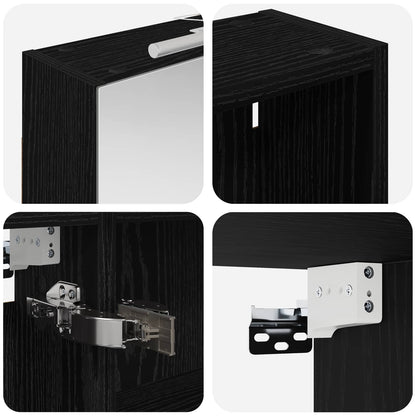 Bathroom Cabinet Set 3 pcs 130 x 14.5 x 70 cm Engineered wood
