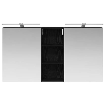 Bathroom Cabinet Set 3 pcs 130 x 14.5 x 70 cm Engineered wood
