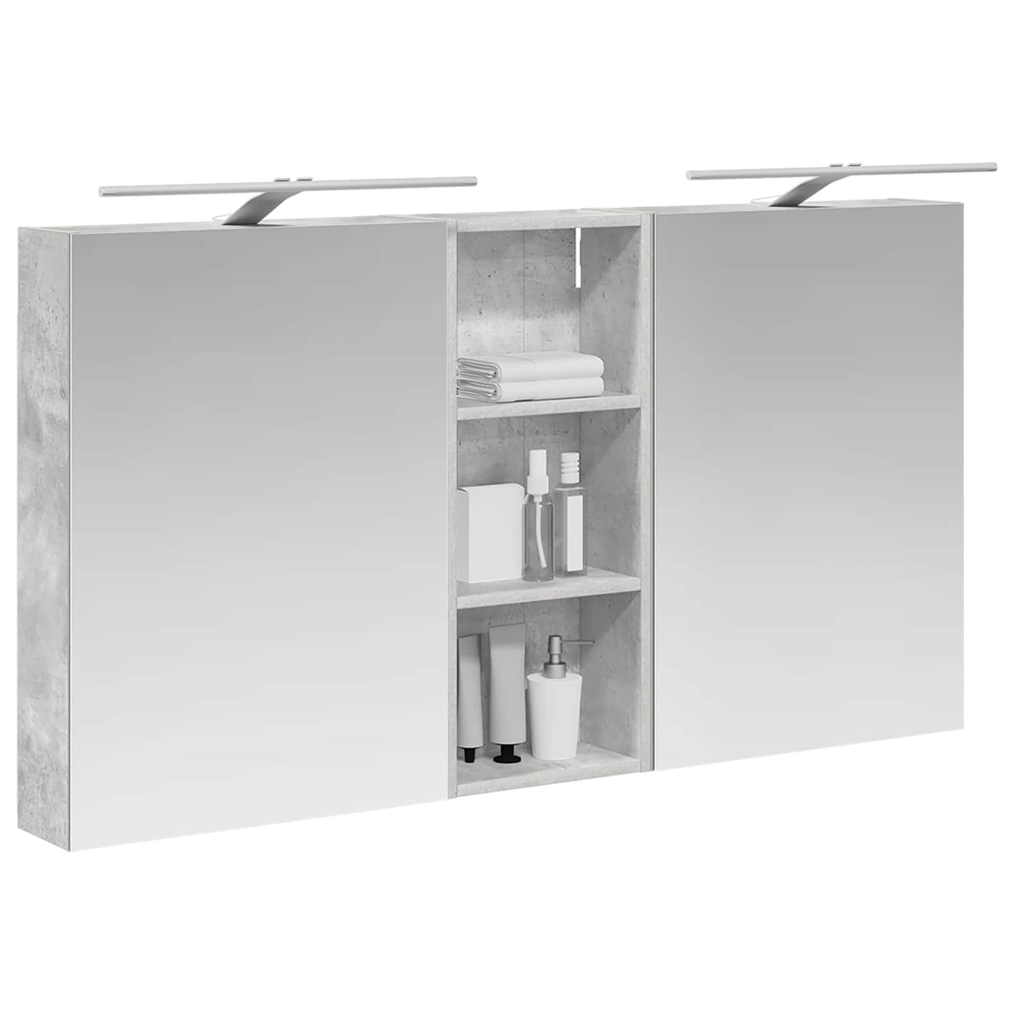 Bathroom Cabinet Set 3 pcs 130 x 14.5 x 70 cm Engineered wood
