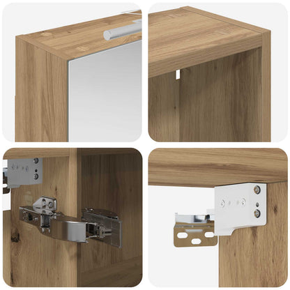 Bathroom Cabinet Set 3 pcs 130 x 14.5 x 70 cm Engineered wood