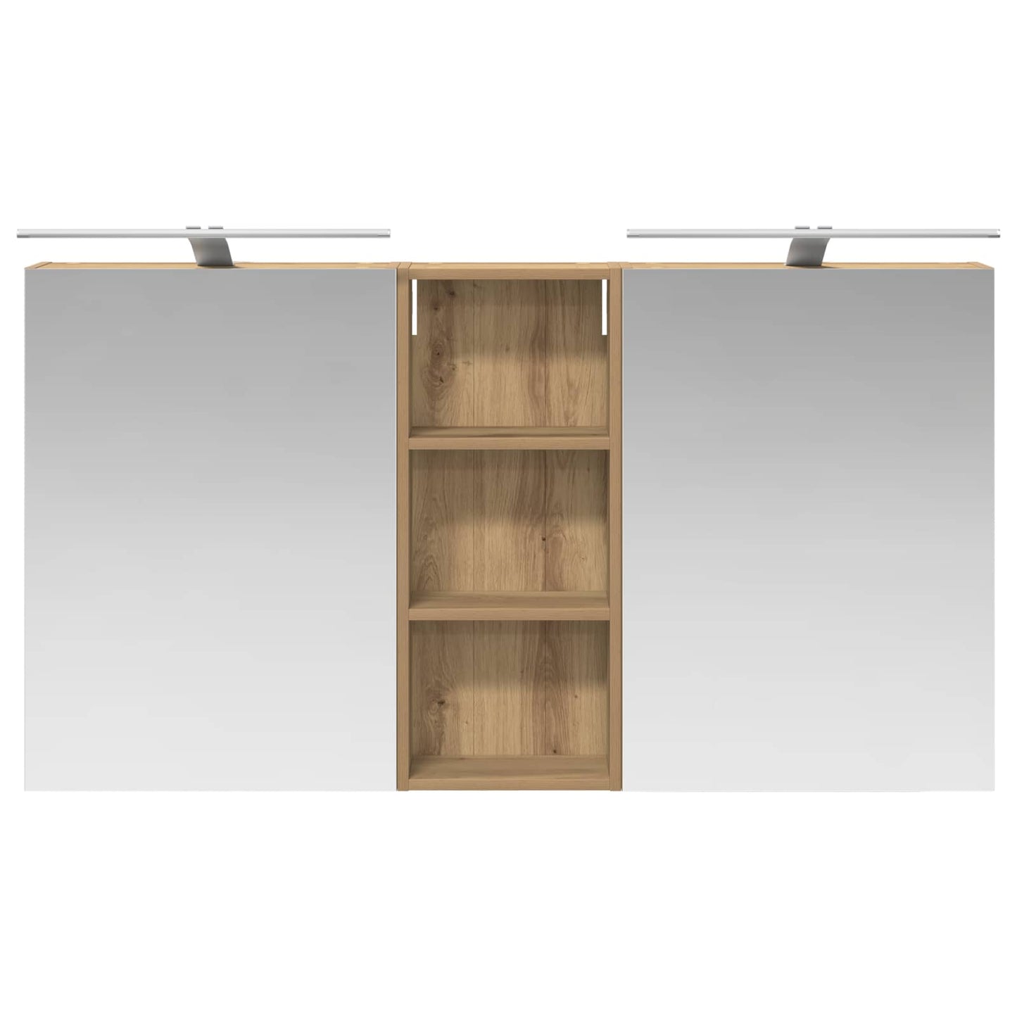 Bathroom Cabinet Set 3 pcs 130 x 14.5 x 70 cm Engineered wood