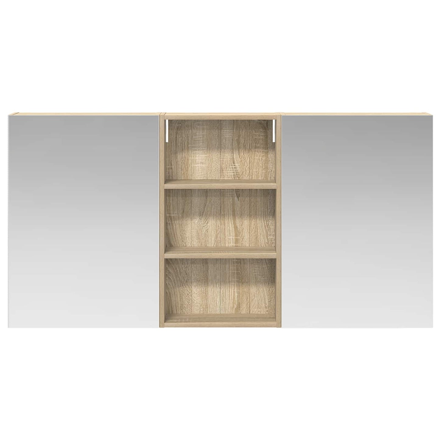 Bathroom Cabinet Set 3 pcs 140 x 14.5 x 70 cm Engineered wood